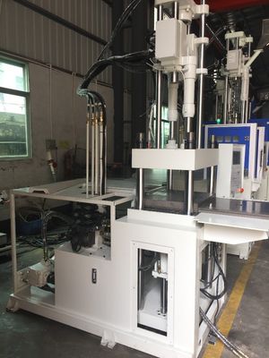 Máquina de moldagem por injecção de plástico vertical 45T de precisão para produção precisa