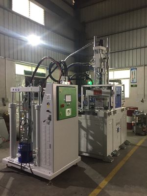 Máquina de moldagem por injecção LSR 85T Máquina de moldagem por injecção Shuttle de duplo deslizamento 21,6KW