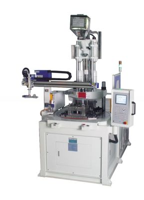Máquina de moldagem por injecção de plástico vertical de mesa rotativa de alta produtividade 200T