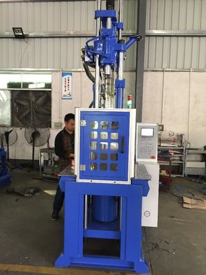 Máquina de moldagem por injecção hidráulica vertical de 55T com 2 mesas de trabalho
