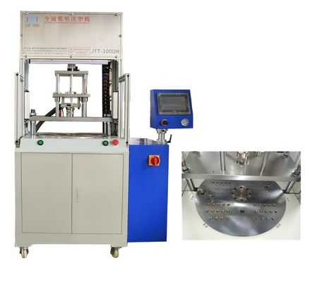 Máquina de moldagem por injecção de cola quente de baixa pressão de 8 mm de diâmetro de parafuso JTT-100 DR para PCB