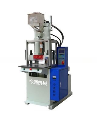 Máquina de moldagem por injecção vertical de plástico robótico de 45T com traço de ejetor de 45 mm