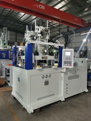 Máquina de moldagem por injeção de óculos de natação de duas cores vertical JTT-1700 2V2R