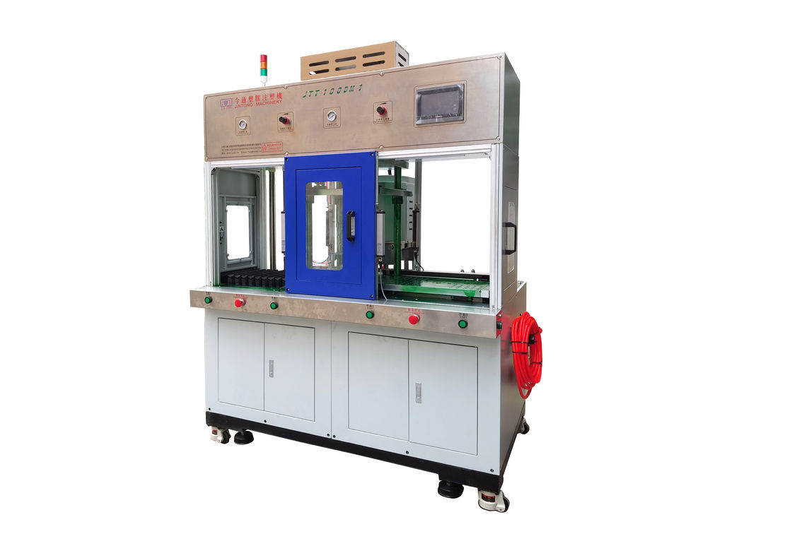 Máquina de moldagem por injecção de baixa pressão de fusão a quente 3,7 kW com mesa de deslizamento duplo JTT-100-DM