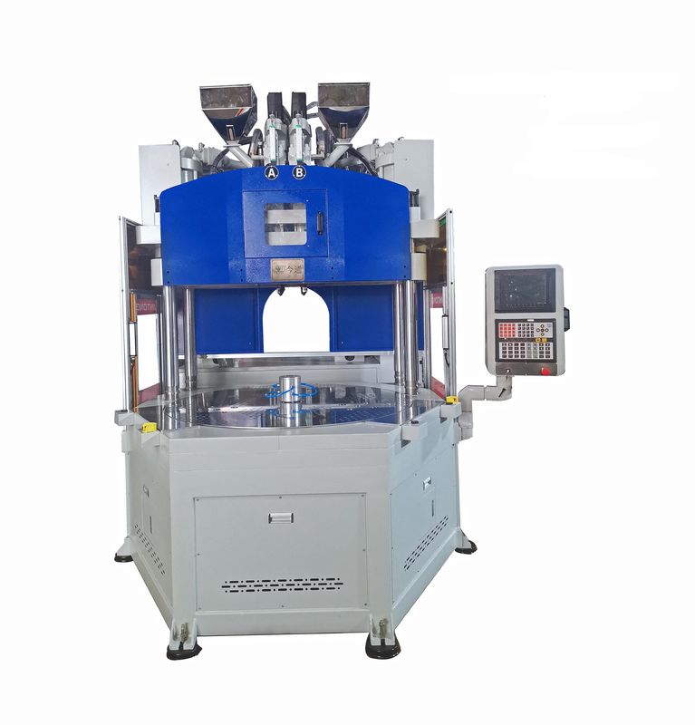 Máquina de moldagem por injecção vertical automática de duas cores 120T aprovada pela ISO