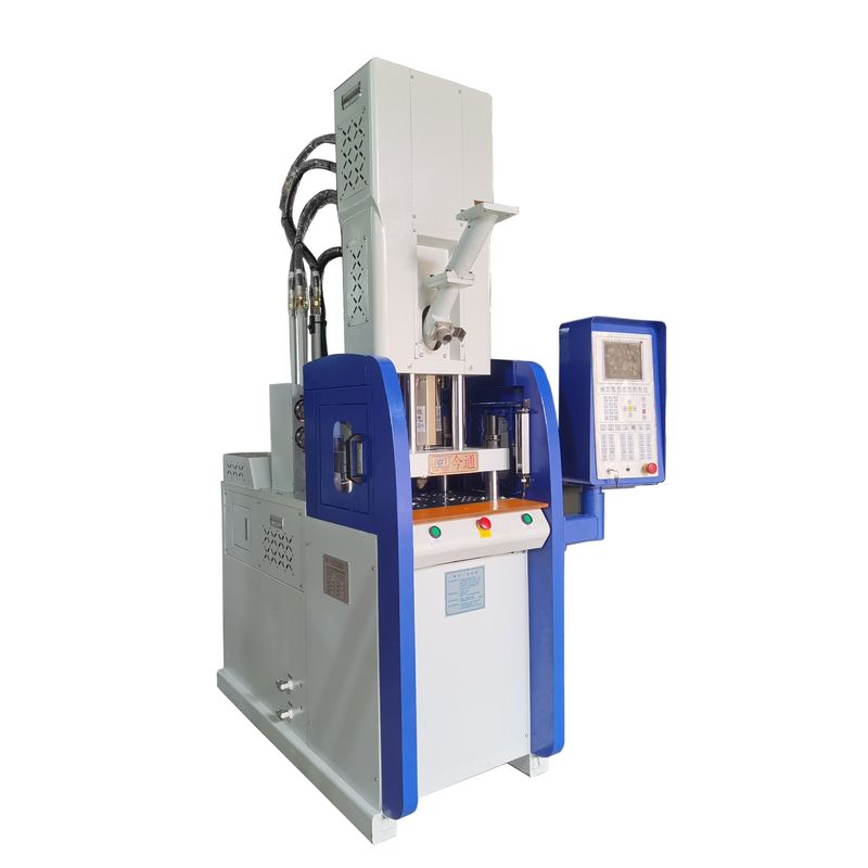 Máquina de moldagem por injecção vertical de plástico de 30 T 6.7kW com 13 KN Força de ejetor de baixa manutenção