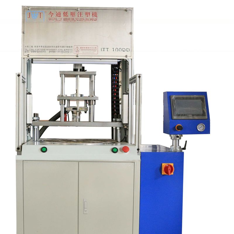 Máquina de moldagem por injecção de cola quente de baixa pressão de 8 mm de diâmetro de parafuso JTT-100 DR para PCB