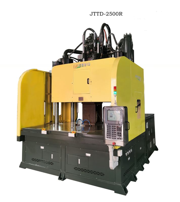 Máquina de moldagem por injecção vertical de mesa de baixo trabalho de 250T com mesa rotativa JTTD-2500R