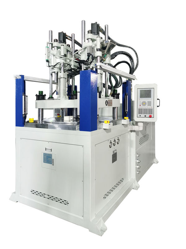Máquina de moldagem por injeção de óculos de natação de duas cores vertical JTT-1700 2V2R